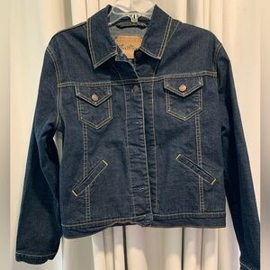 Levi Strauss Signature Women’s Denim Trucker Jacket/Blazer 90% Cotton; M (8/10)